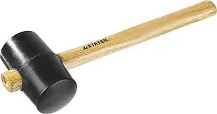 STAYER 450 г, киянка резиновая черная с деревянной ручкой 20505-65