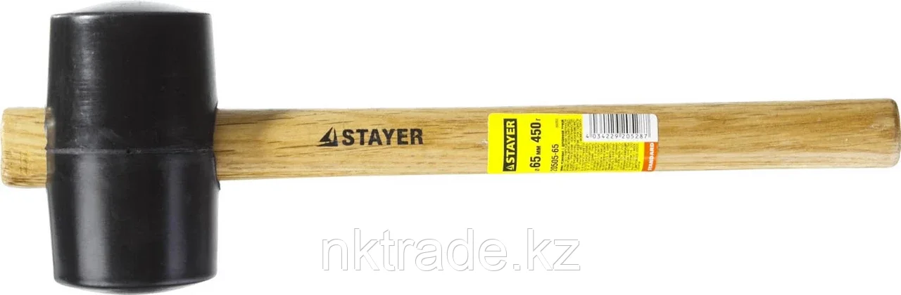 STAYER 450 г, киянка резиновая черная с деревянной ручкой 20505-65 - фото 2 - id-p61488338