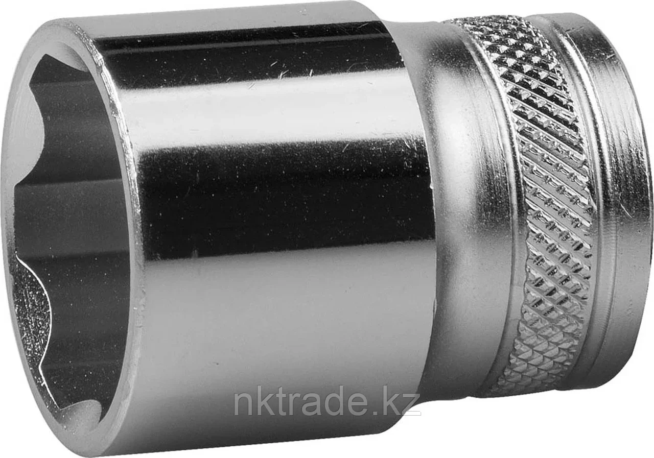 KRAFTOOL 1/2", 22 мм, Cr-V сталь, хромированная, торцовая головка 27805-22_z01