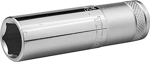 KRAFTOOL 1/2", 15 мм, Cr-V сталь, хромированная, торцовая головка удлиненная 27807-15_z01