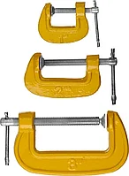 STAYER 3 шт, 25, 75, 50 мм набор мини струбцин 3212-H3_z02