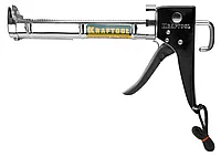 KRAFTOOL 320 мл, полукорпусной, хромированный, пистолет для герметика 06671_z01