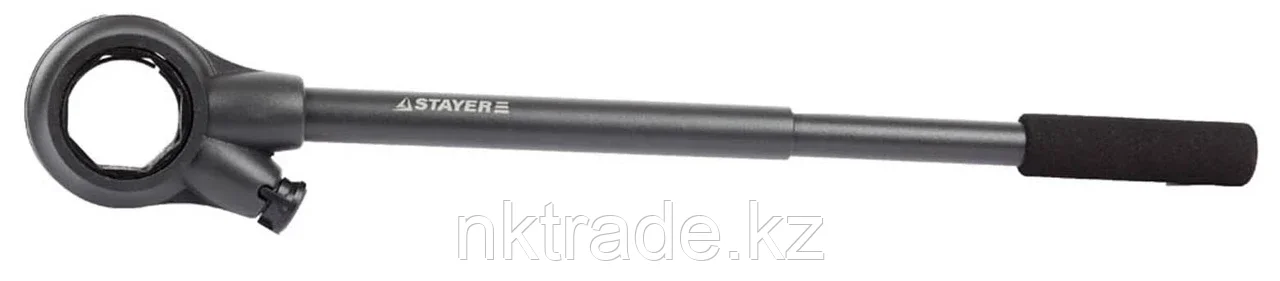 STAYER 1/4"-1 1/4", ручка 620 мм, двухкомпонентная ручка, трещотка для клуппов 28265-1/4-5/4 - фото 1 - id-p61488402