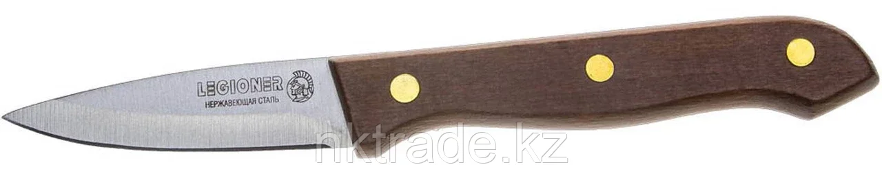 LEGIONER 80 мм, деревянной ручка, нержавеющее лезвие, тип "Line", нож овощной GERMANICA 47831-L_z01 - фото 1 - id-p61487333