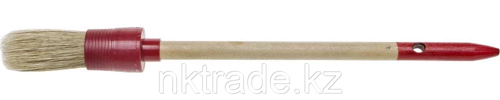 STAYER 20 мм, щетина натуральная, деревянная ручка, кисть малярная круглая 0141-20 - фото 1 - id-p61489503