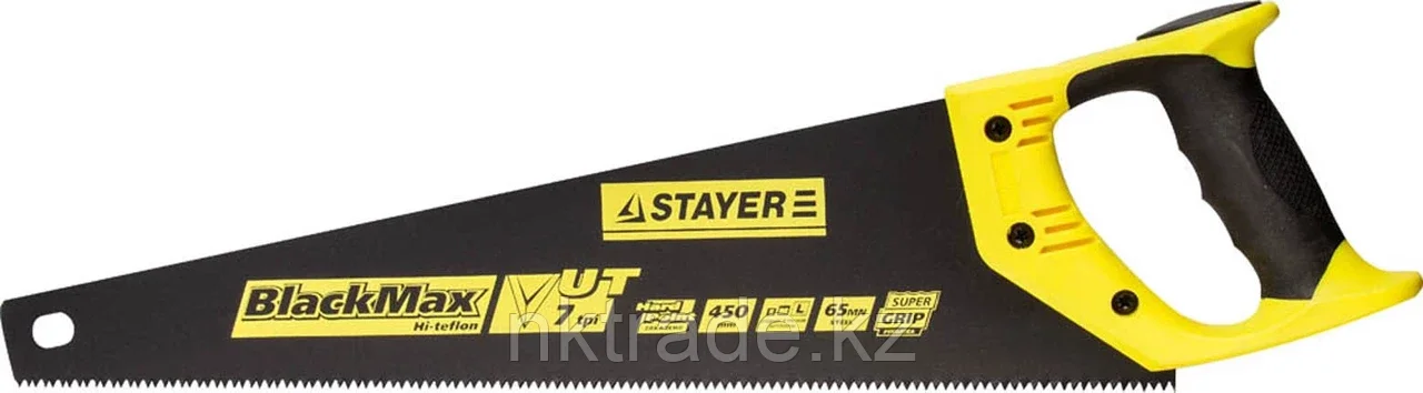STAYER 7 TPI, 450 мм, ножовка по дереву BlackMAX 2-15081-45 - фото 1 - id-p61493446