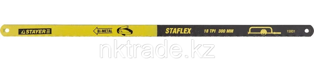 STAYER 18 TPI, 300 мм, 2 шт., полотно для ножовки по металлу STAYER-FLEX 15931-S2