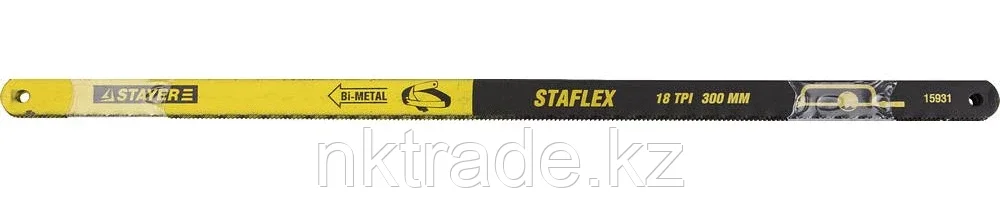 STAYER 18 TPI, 300 мм, 50 шт., полотно для ножовки по металлу STAYER-FLEX 15931-S50