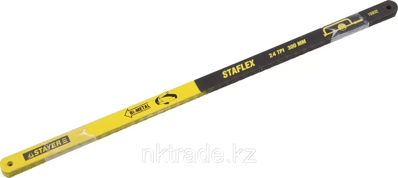 STAYER 24 TPI, 24х300 мм, 100 шт, полотна для ножовки по металлу 15932-S100