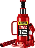 STAYER 12 т, 230-465 мм, домкрат бутылочный гидравлический RED FORCE 43160-12_z01 Professional