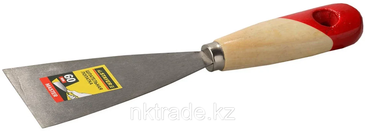 STAYER 60 мм, деревянная ручка, шпательная лопатка 1001-060