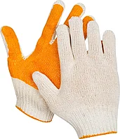 STAYER L-XL, 7 класс, х/б, перчатки трикотажные для тяжелых работ, с ПВХ покрытием ладони 11405-XL Master
