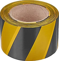 ЗУБР 75 мм, 200 м, желто-черная, лента сигнальная 12242-75-200