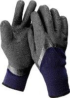 ЗУБР L-XL, двухслойные, акриловые с вспененным латексным покрытием, перчатки утепленные СИБИРЬ 11466-XL