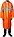 ЗУБР размер 52-54, оранжевый, светоотражающие полосы, плащ-дождевик 11617-52 Профессионал, фото 3