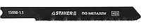 STAYER HSS, по металлу (0,5-1,5 мм), US-хвост., шаг 1.1 мм, 50 мм, 2 шт., полотна для эл/лобзика 15998-1.1_z01