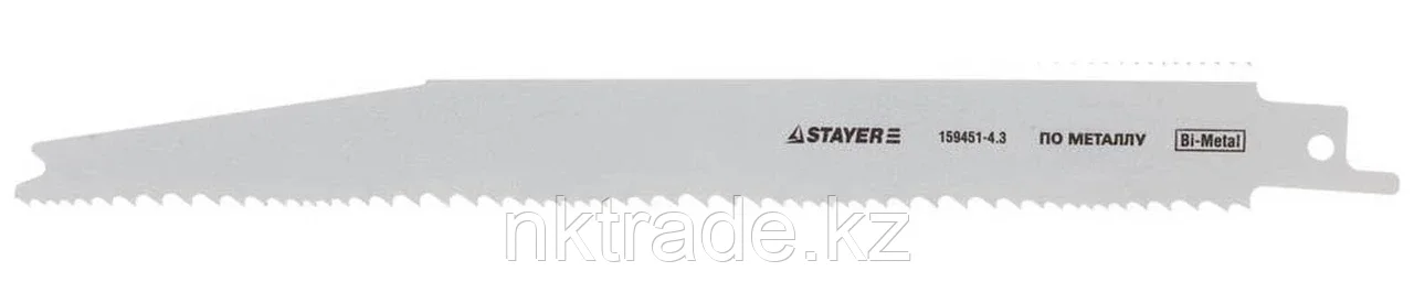 STAYER L-180/200, Bi-Met, S345XF, полотно к сабельной электроножовке 159451-4.3