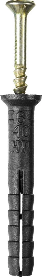 STAYER 40 x 6 мм, 125 шт., дюбель-гвоздь полипропиленовый с потайным бортиком 30645-06-040