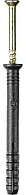 STAYER 60 x 6 мм, 100 шт., дюбель-гвоздь полипропиленовый с потайным бортиком 30645-06-060