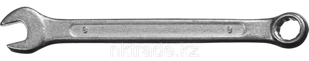 СИБИН 8 мм, оцинкованный, гаечный ключ комбинированный 27089-08