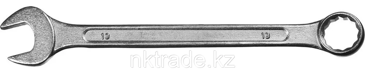 СИБИН 19 мм, оцинкованный, гаечный ключ комбинированный 27089-19