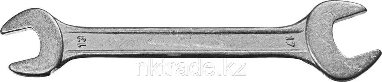 СИБИН 13х17 мм, оцинкованный, гаечный ключ рожковый 27014-13-17