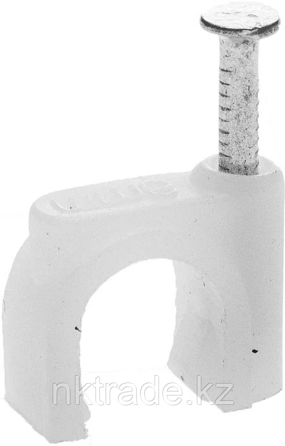 STAYER 5 мм, полиэтилен, 100 шт., скоба-держатель для круглого кабеля 4510-05