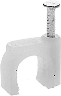 STAYER 8 мм, полиэтилен, 100 шт., скоба-держатель для круглого кабеля 4510-08