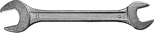 СИБИН 19х22 мм, оцинкованный, гаечный ключ рожковый 27014-19-22