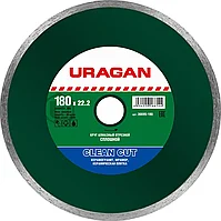 URAGAN O 180х22.2 мм, алмазный, сплошной, круг отрезной для УШМ 36695-180