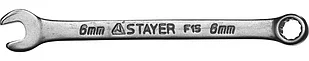 STAYER 6 мм, комбинированный гаечный ключ 27085-06