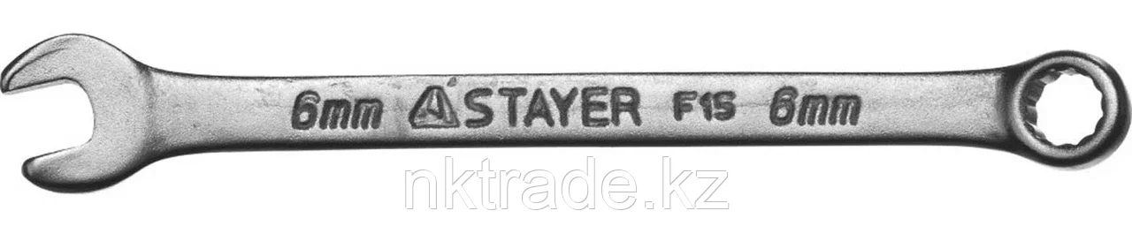 STAYER 6 мм, комбинированный гаечный ключ 27085-06 - фото 1 - id-p61496520