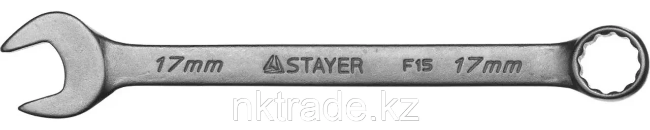 STAYER 17 мм, комбинированный гаечный ключ 27085-17