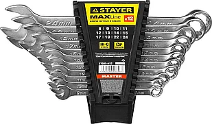 STAYER 12 шт, 8 - 24 мм, набор комбинированных гаечных ключей 27085-H12