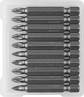 ЗУБР PZ1, 50 мм, 10 шт., биты кованые МАСТЕР 26003-1-50-10