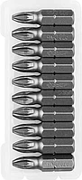 ЗУБР PZ2, 25 мм, 10 шт., биты кованые МАСТЕР 26003-2-25-10