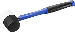 ЗУБР 230 г, киянка резиновая черно-белая с фиберглассовой ручкой 20532-230 Профессионал