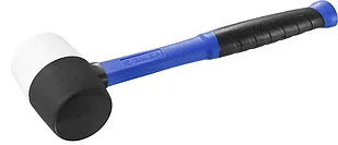 ЗУБР 450 г, киянка резиновая черно-белая с фиберглассовой ручкой 20532-450 Профессионал