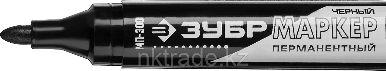 ЗУБР черный, заостренный наконечник, перманентный маркер МП-300 06322-2 - фото 2 - id-p80451986