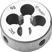 ЗУБР М5 x 0,5 мм, мелкий шаг, плашка круглая ручная 4-28022-05-0.5