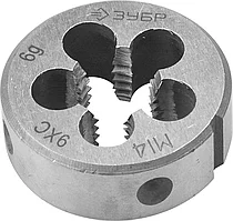 ЗУБР М14 x 2.0 мм, 9ХС, круглая ручная, плашка 4-28022-14-2.0
