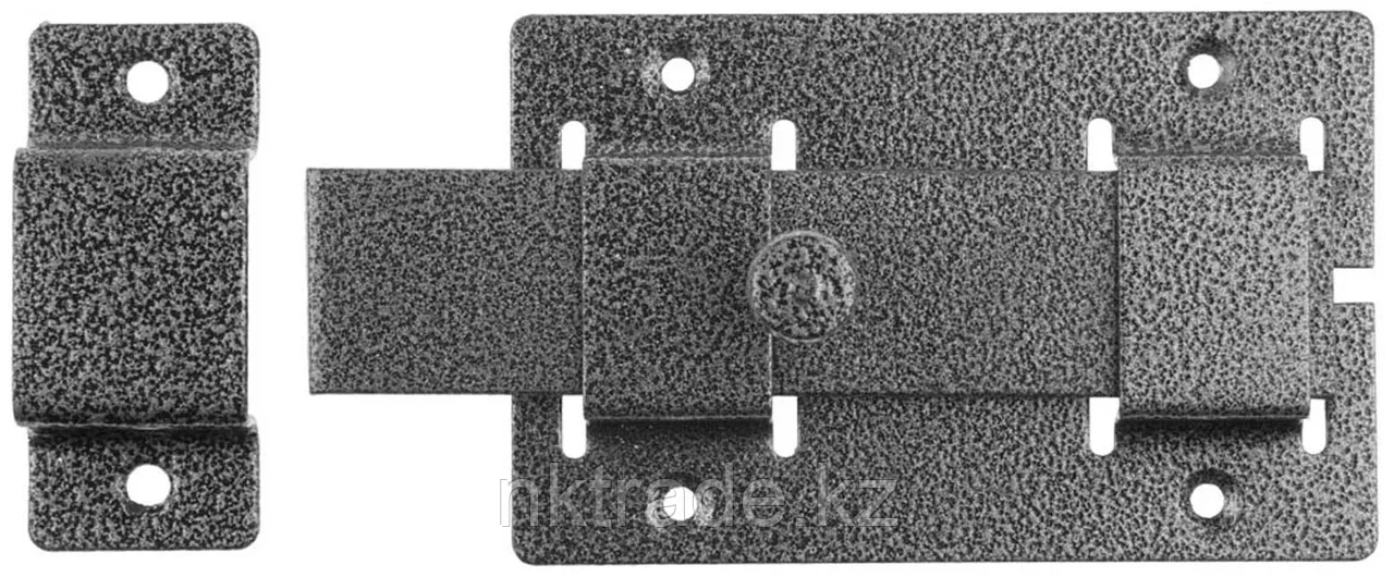 75 х 115 мм, цвет серебро, задвижка накладная для дверей усиленная ЗД-02 37776-2