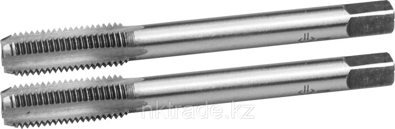 ЗУБР М8 x 1.0 мм, 9ХС, ручные, комплект метчиков 4-28006-08-1.0-H2