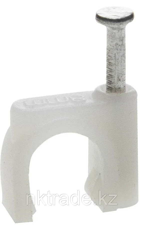 ЗУБР 6 мм, полиэтилен, 50 шт., скоба-держатель для круглого кабеля 45111-06