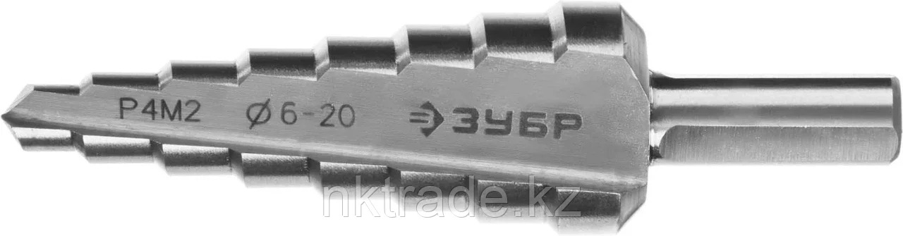 ЗУБР6-20 мм, 8 ступеней, Р4М2 сверло ступенчатое 29665-6-20-8 - фото 1 - id-p61499088