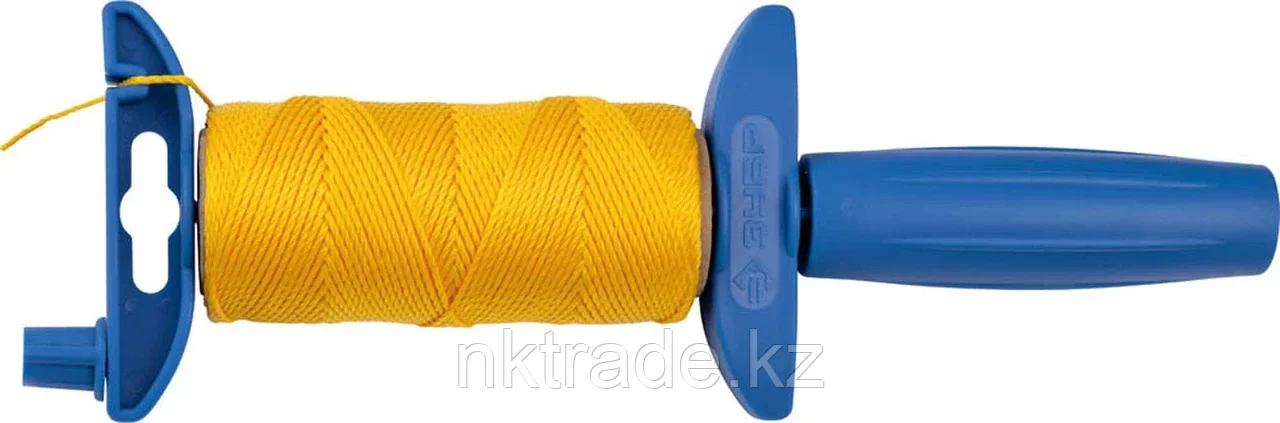 ЗУБР 50 м, нейлоновый, желтый, шнур для строительных работ 06410-50 - фото 1 - id-p61487525