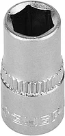 ЗУБР 1/4", 7 мм, Cr-V сталь, хромированная, торцовая головка 27715-07