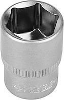ЗУБР 1/4", 10 мм, Cr-V сталь, хромированная, торцовая головка 27715-10