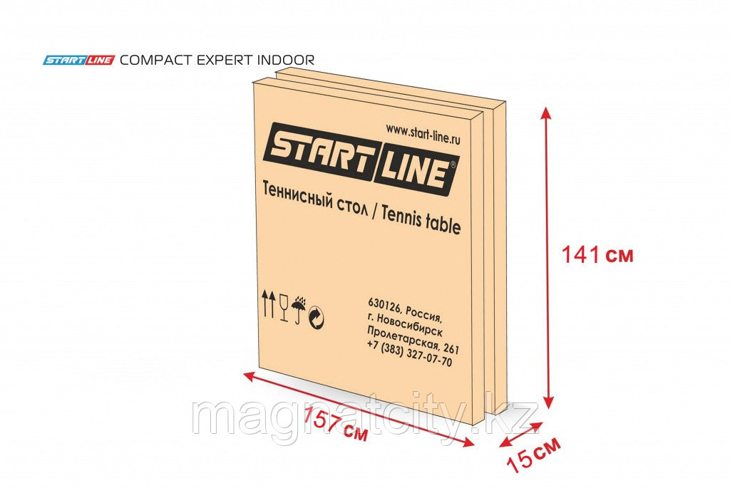 Теннисный стол Compact Expert Indoor с сеткой ЗЕЛЁНЫЙ (GREEN) - фото 6 - id-p89893373