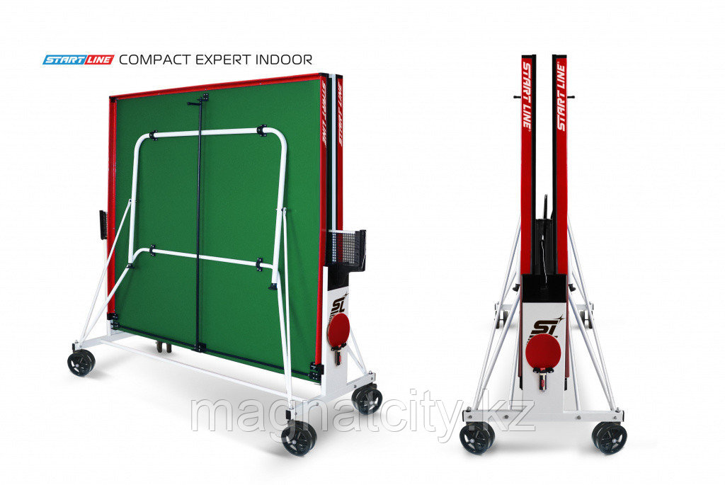 Теннисный стол Compact Expert Indoor с сеткой ЗЕЛЁНЫЙ (GREEN) - фото 3 - id-p89893373